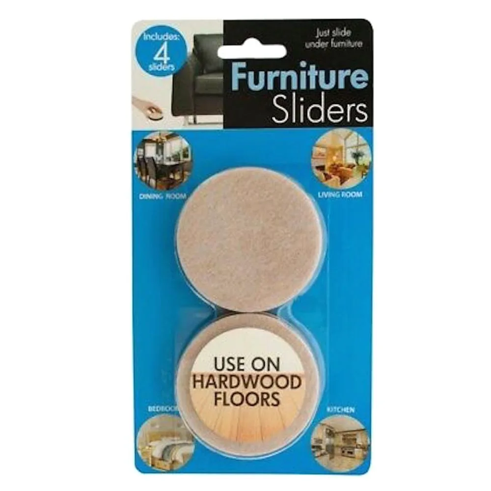 Kole Imports Kole Imports GR205 2.5" Furniture Sliders 4 Pack — product photo