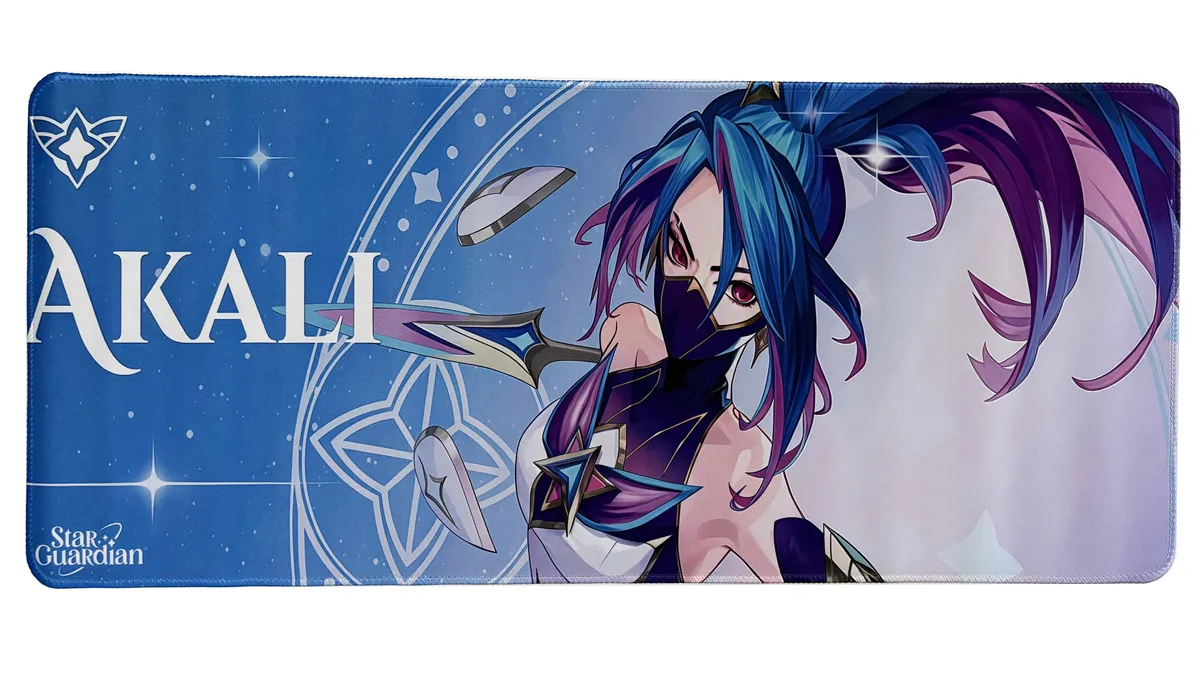 Logitech Logitech League of Legends Desk Mat Star Guardian Akali Blue 27.5" x 11.8 — product photo