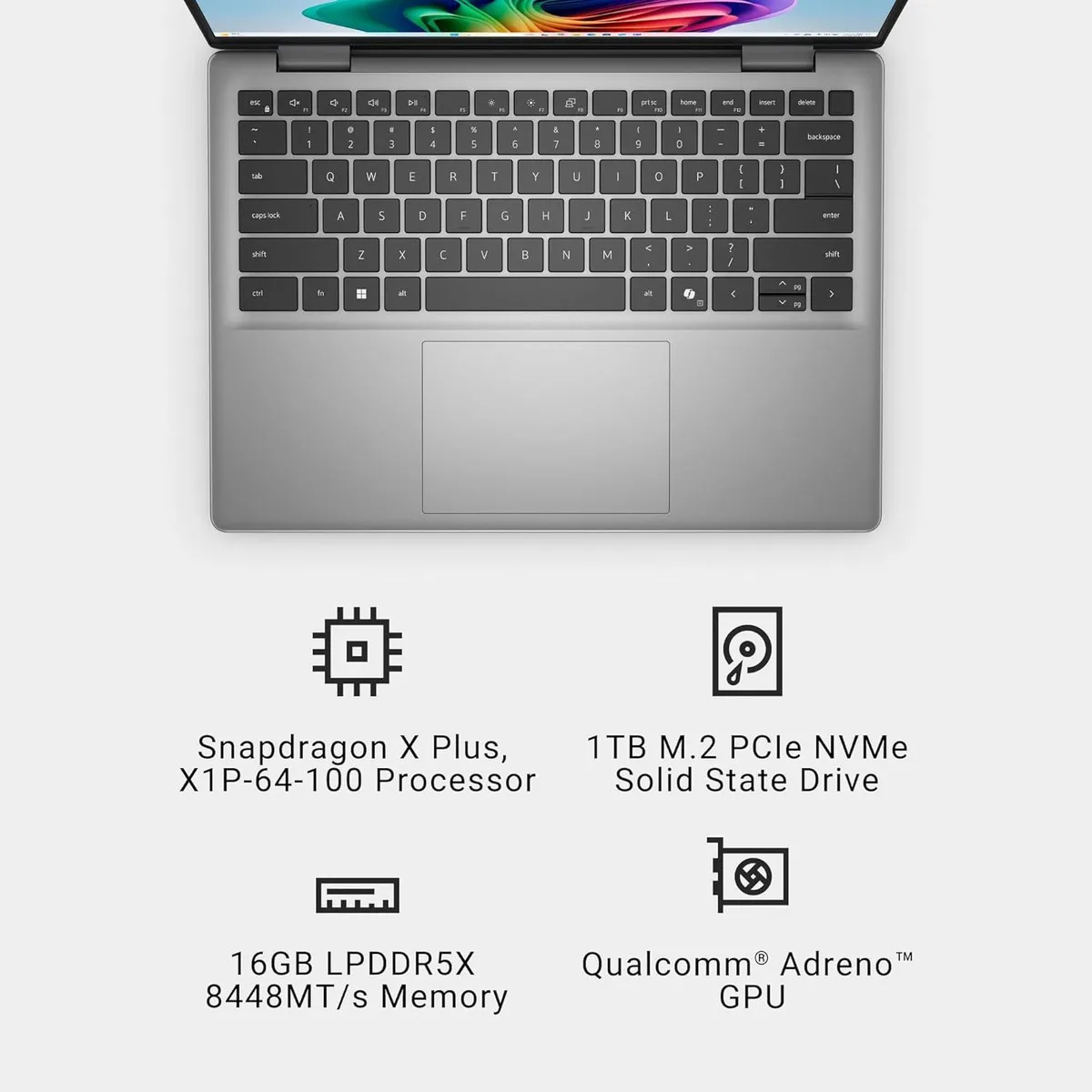 DELL DELL Inspiron 5000 14.0" Snapdragon X1P 16GB 1024GB Grey — product photo