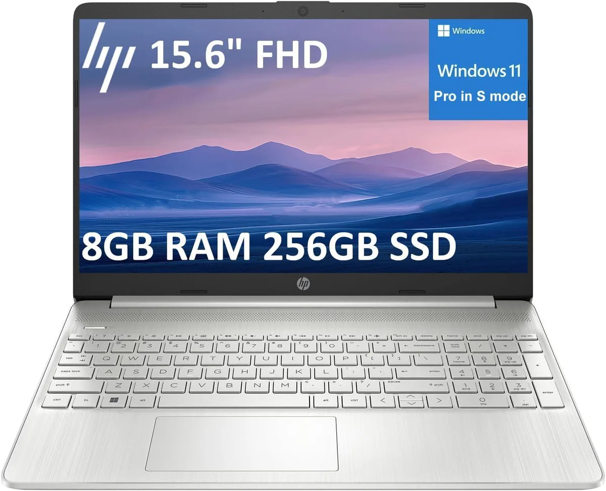 HP HP 15 laptop Core i3-1215U 16GB 512GB SSD 15.6 FHD Windows 11 Pro Silver — product photo