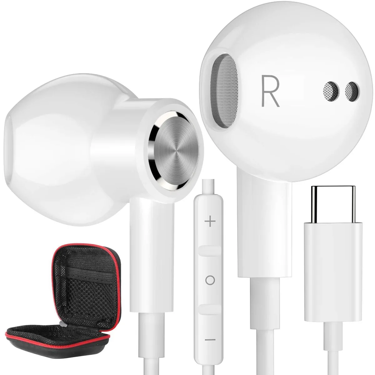  PLANTRONICS 488 iMangoo-0488 USB-C Wired Earbuds White — product photo