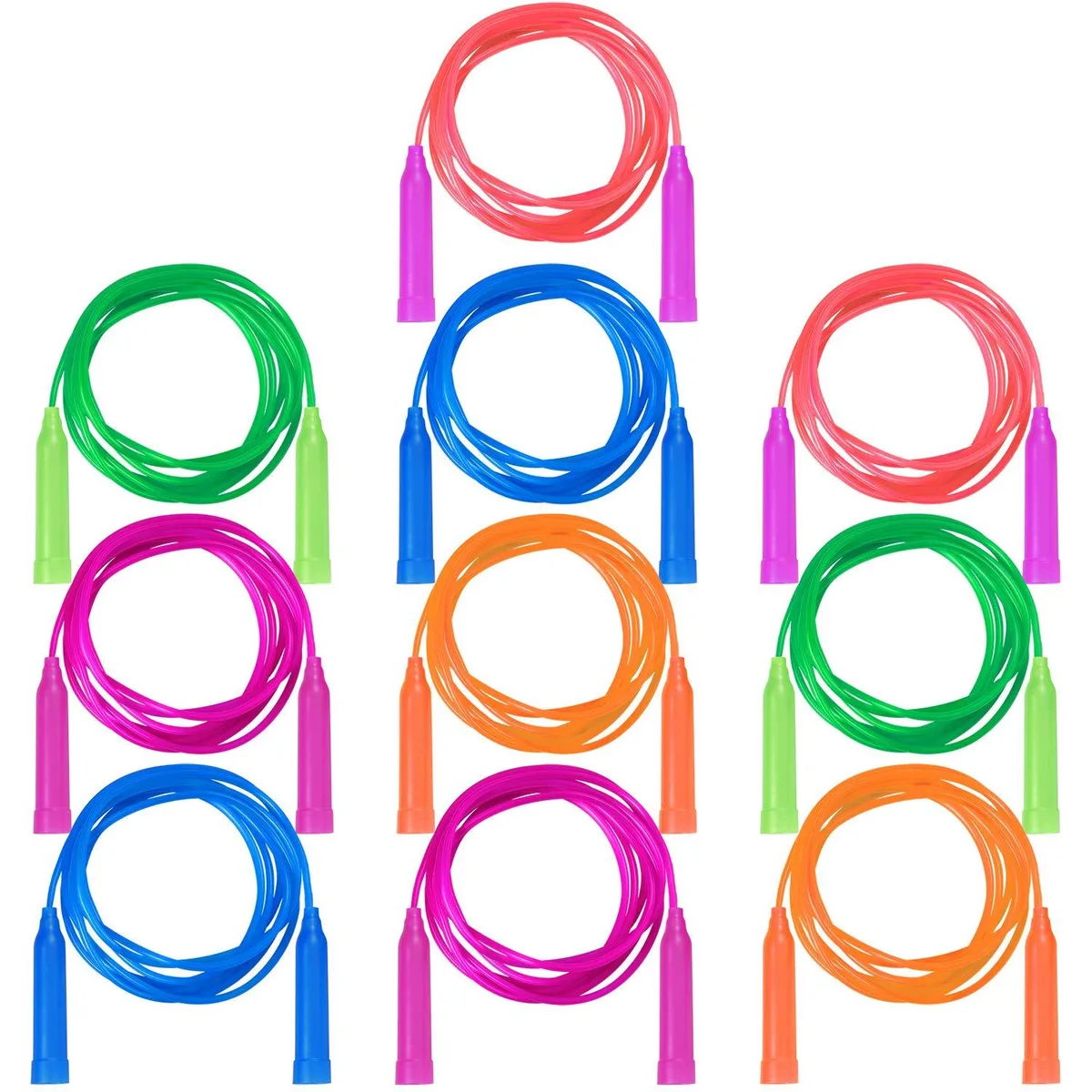  10 Pack Kids Jump Rope Set 7.3 Feet — product photo