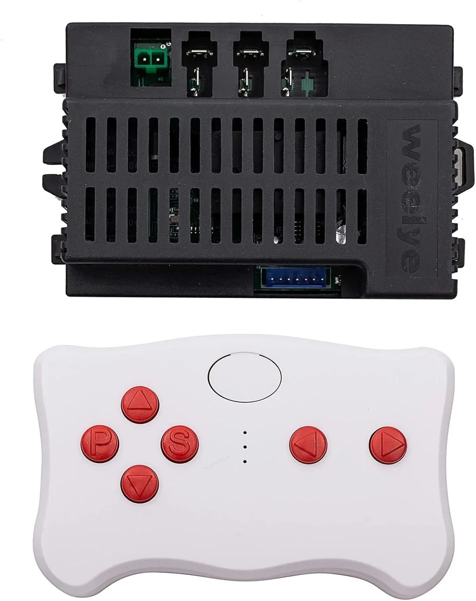 White 2.4G Bluetooth remote with matching 24V RX30 control box and 7-pin blue socket