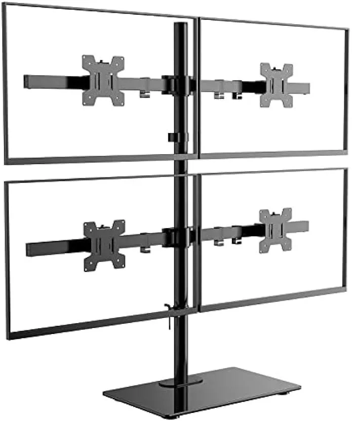 TAURKENAM TAURKENAM Quad Monitor Stand 4 screens 27 inch 22lbs VESA 75 100 office equipment — product photo