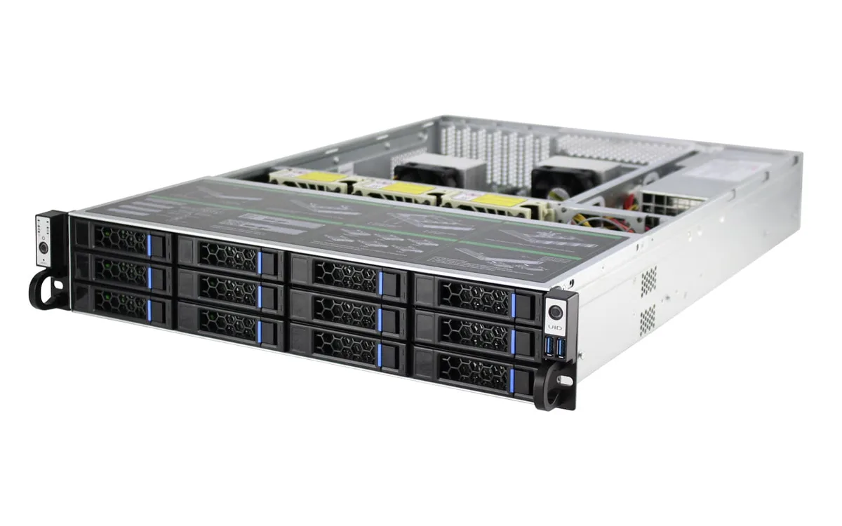 HOTCFWQ HOTCFWQ 2U 12-Bay SAS/SATA Server Chassis 12Gb/s — product photo