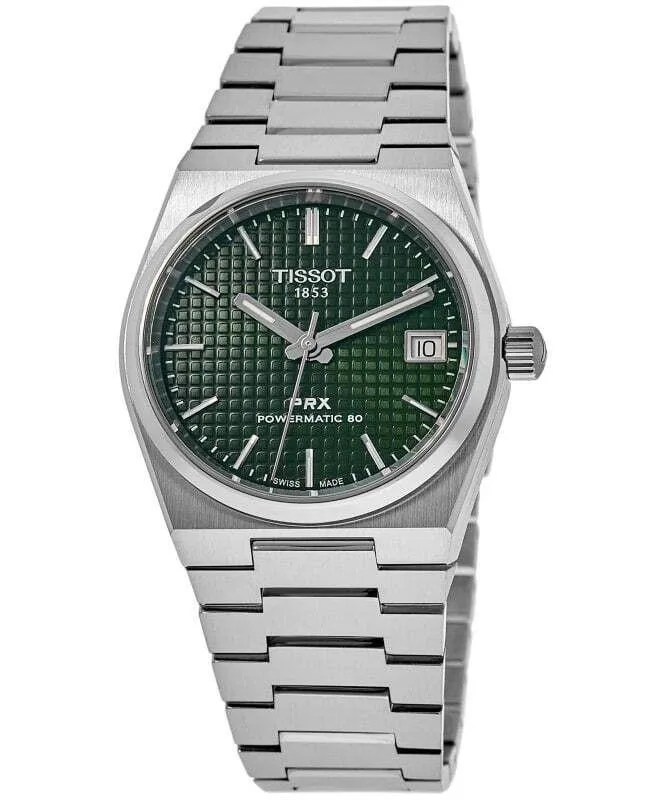 Tissot Tissot PRX Powermatic 80 Green Dial 100M 35.00mm Watch T137.207.11.091.00 — product photo