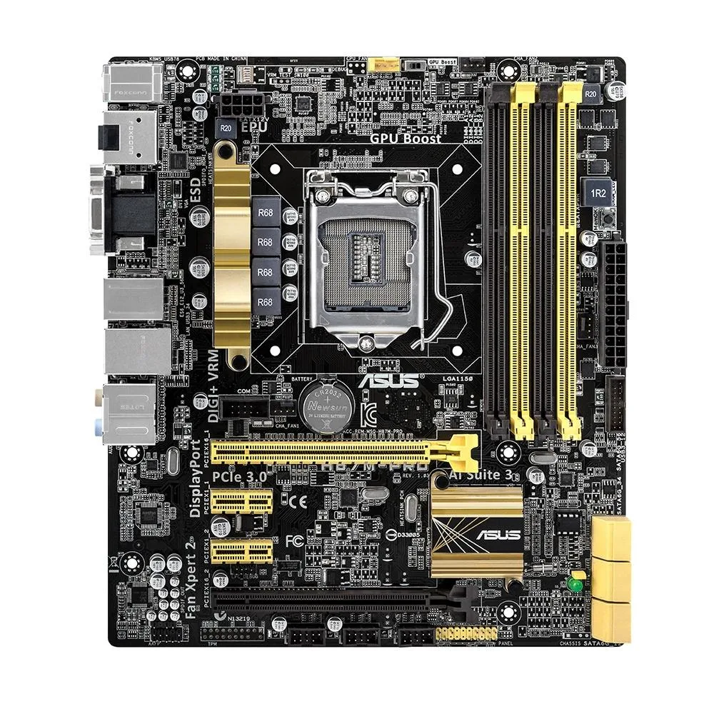 ASUS ASUS H87M-PRO Intel H87 DDR3 32GB LGA 1150 Micro ATX Motherboard — product photo