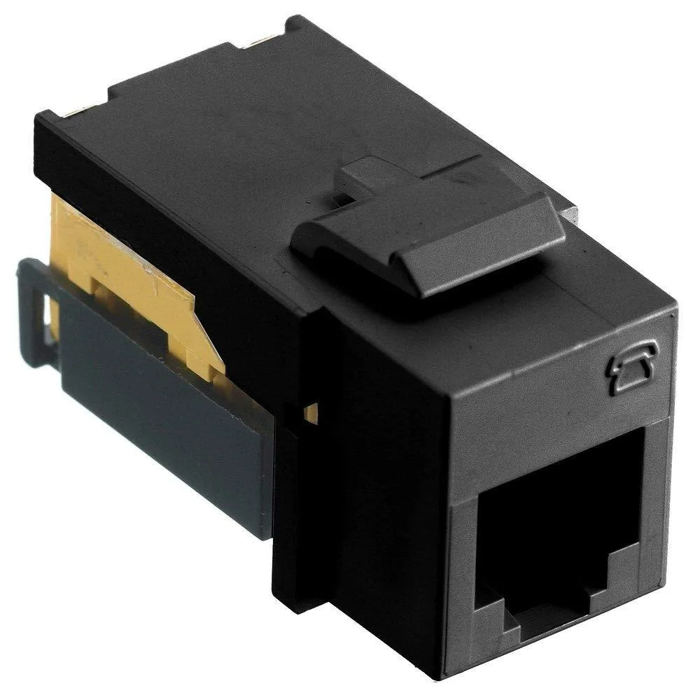 Hubbell Incorporated Hubbell Incorporated NetSelect Modular Voice/Data Jack USOC Black Wired Accessory — product photo