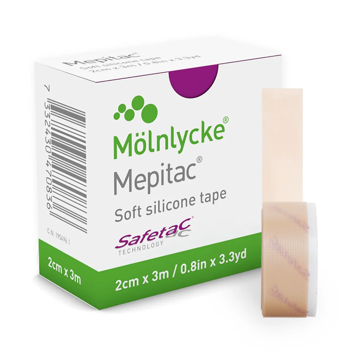 Black matte silicone tape roll 0.8 in x 3.3 yd