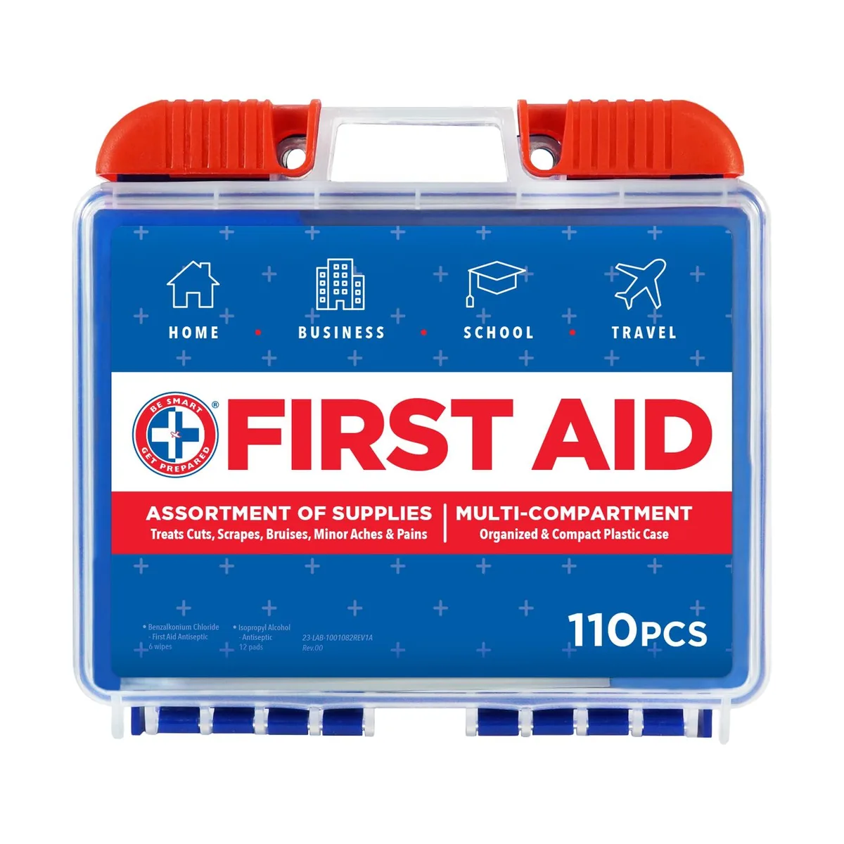  Be Smart Get Prepared 110pc 110-Piece First Aid Kit Dark Blue — product photo