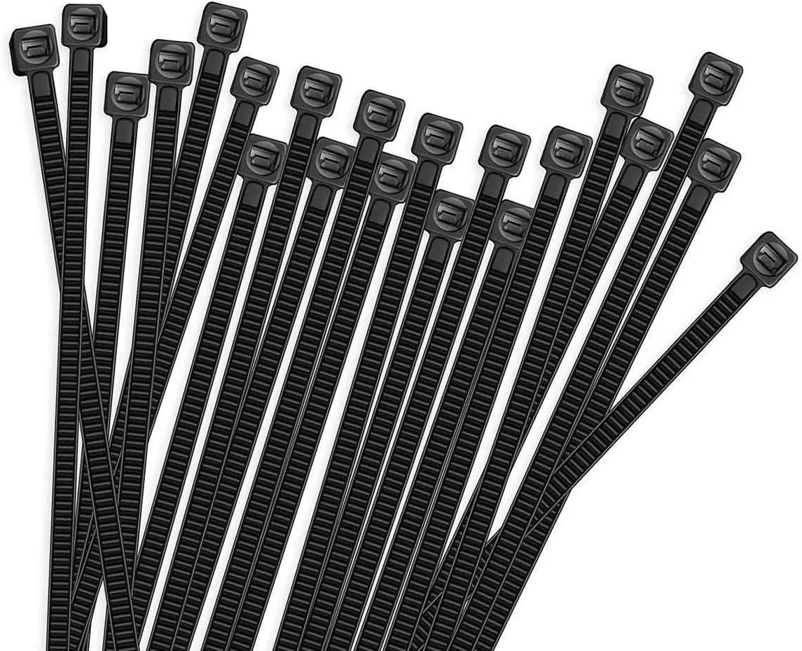 Ennovor Ennovor Cable Ties 100pcs 8 Inch 50 Pounds Black Nylon — product photo