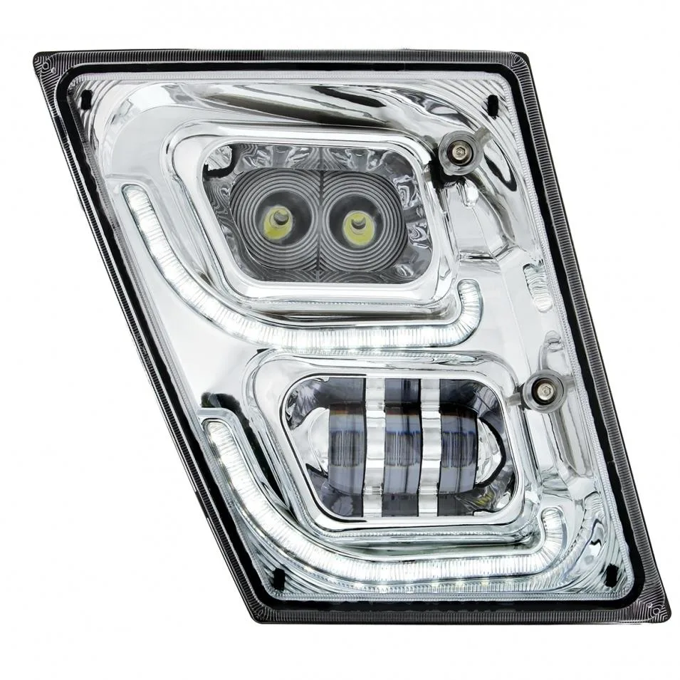 United Pacific Industries United Pacific Chrome LED Fog Light DRL Position Light Passenger 32595 — product photo