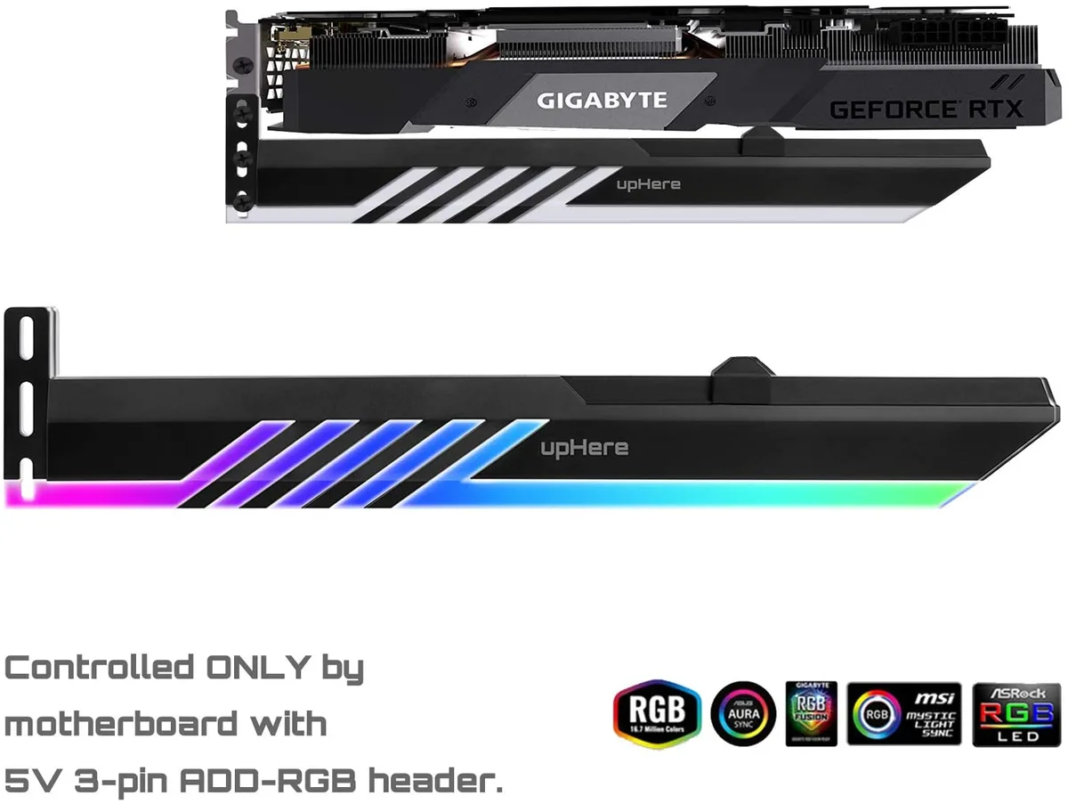 upHere upHere GL28ARGB 5V 3-pin ARGB GPU Brace 280mm — product photo