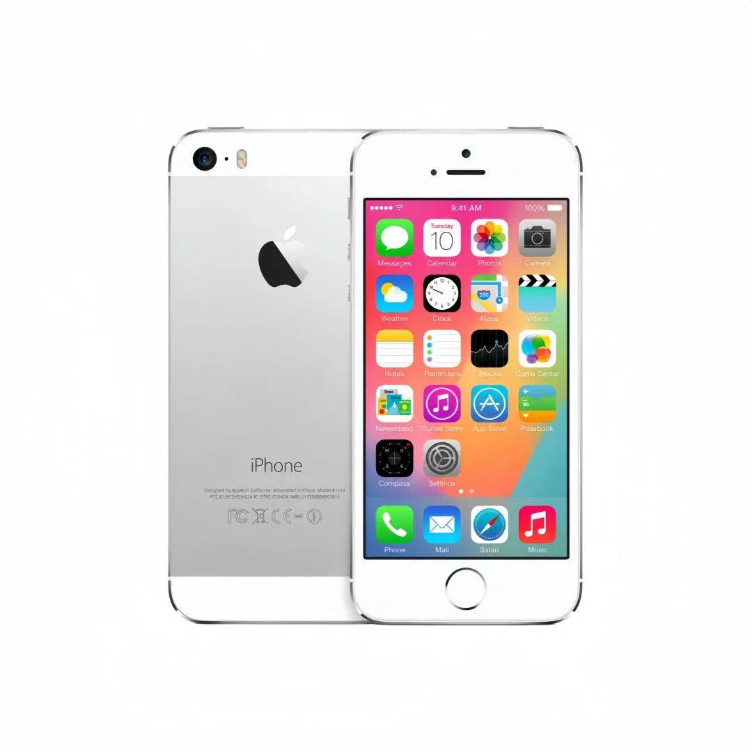 Apple Apple iPhone 5s 64GB Silver 4.0" 1136 x 640 12.0 MP Cell Phones - Unlocked — product photo