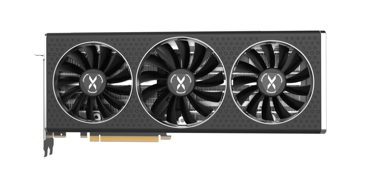 XFX XFX RX-675XYJFDE Speedster QICK319 Radeon RX 6750 XT graphics card — product photo