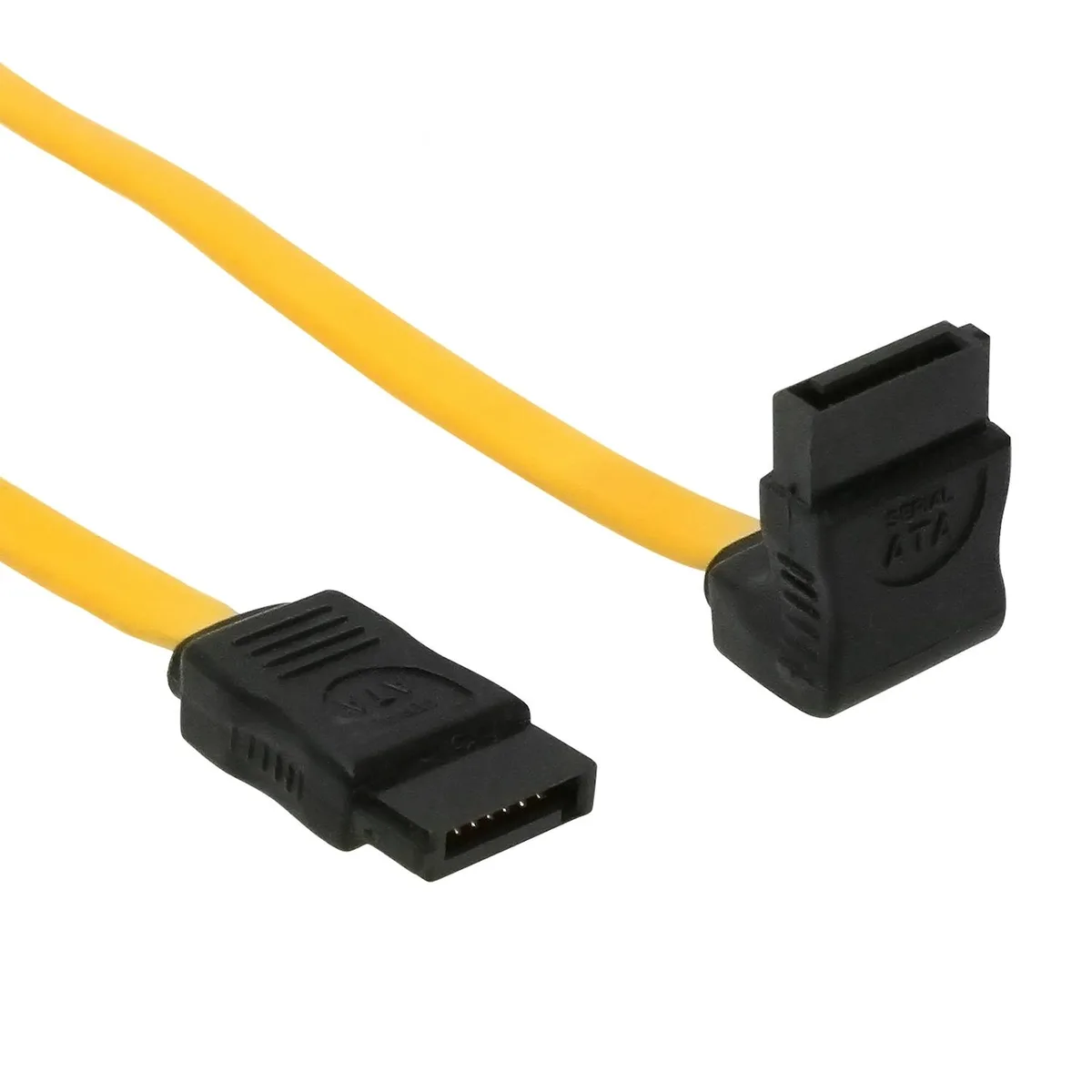 SATACables SATACables 31in SATA III Low Profile Non-Latching Right to Straight SATA cable — product photo