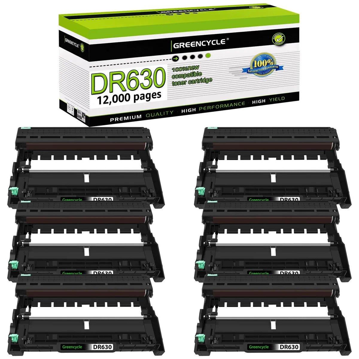 GREENCYCLE GREENCYCLE DR630 Drum Unit 6 Pack HL-L2340DW L2360DW L2300D L2380DW L2740DW DCP-L2540DW L2520DW — product photo