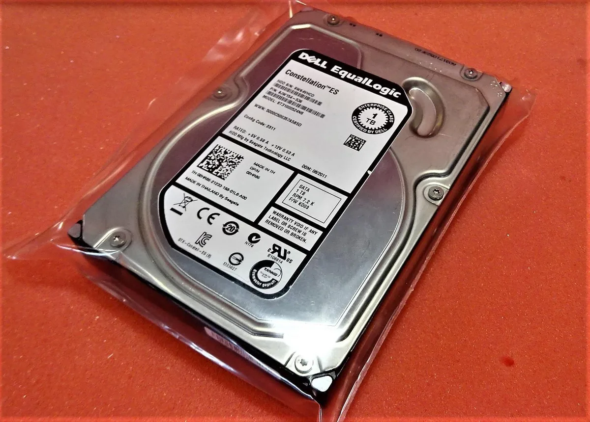 DELL DELL ST31000524NS 1TB 7200RPM 3Gb/s 3.5" SATA internal hard drive — product photo