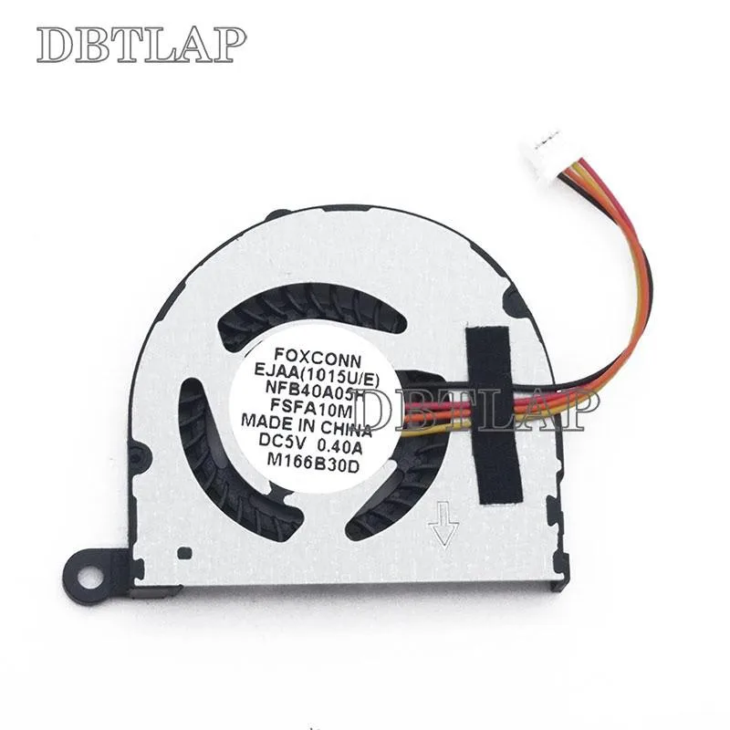 Small black laptop CPU cooling fan with wire connector