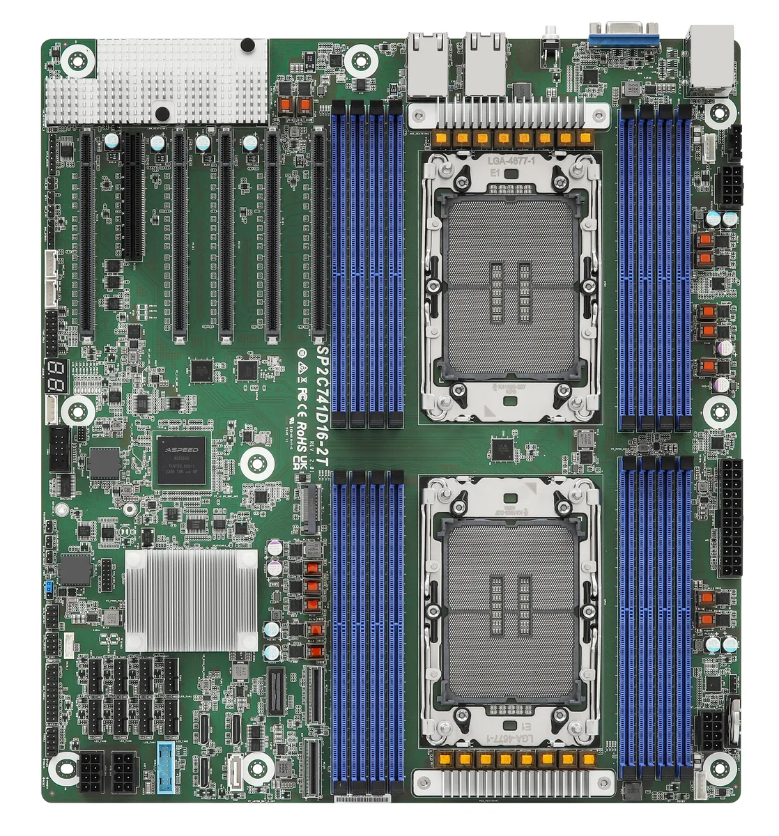ASRock Rack ASRock Rack SP2C741D16-2T EEB server motherboard dual LGA 4677 DDR5 16-slot — product photo