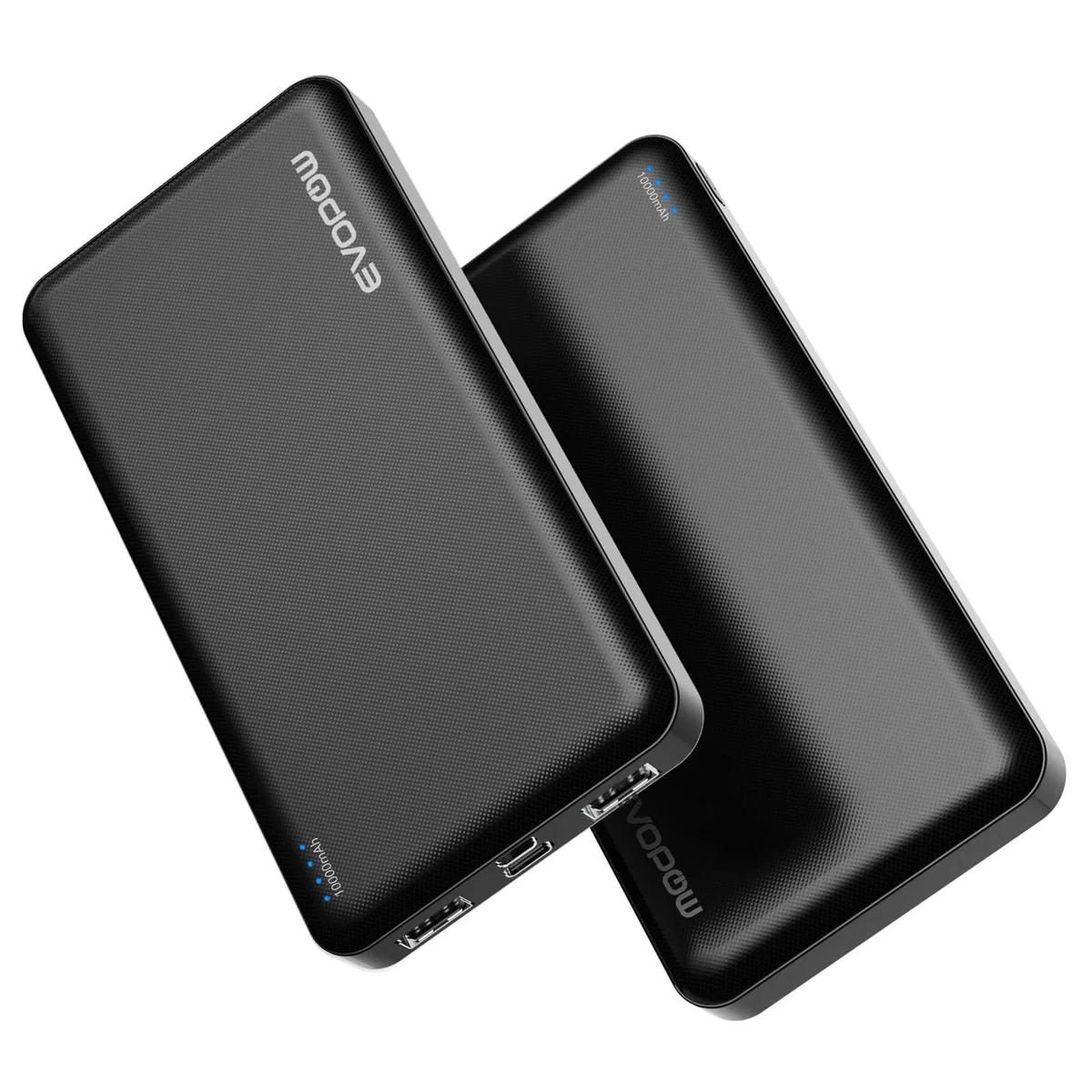 Evopow M5 10000mAh Power Bank 2-Pack Black — product photo