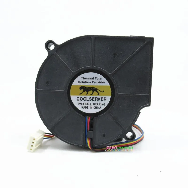 Zyvpee Zyvpee B127515BU 75mm Blower CPU Cooler 12V 4 Pin 1U 775 P4 — product photo
