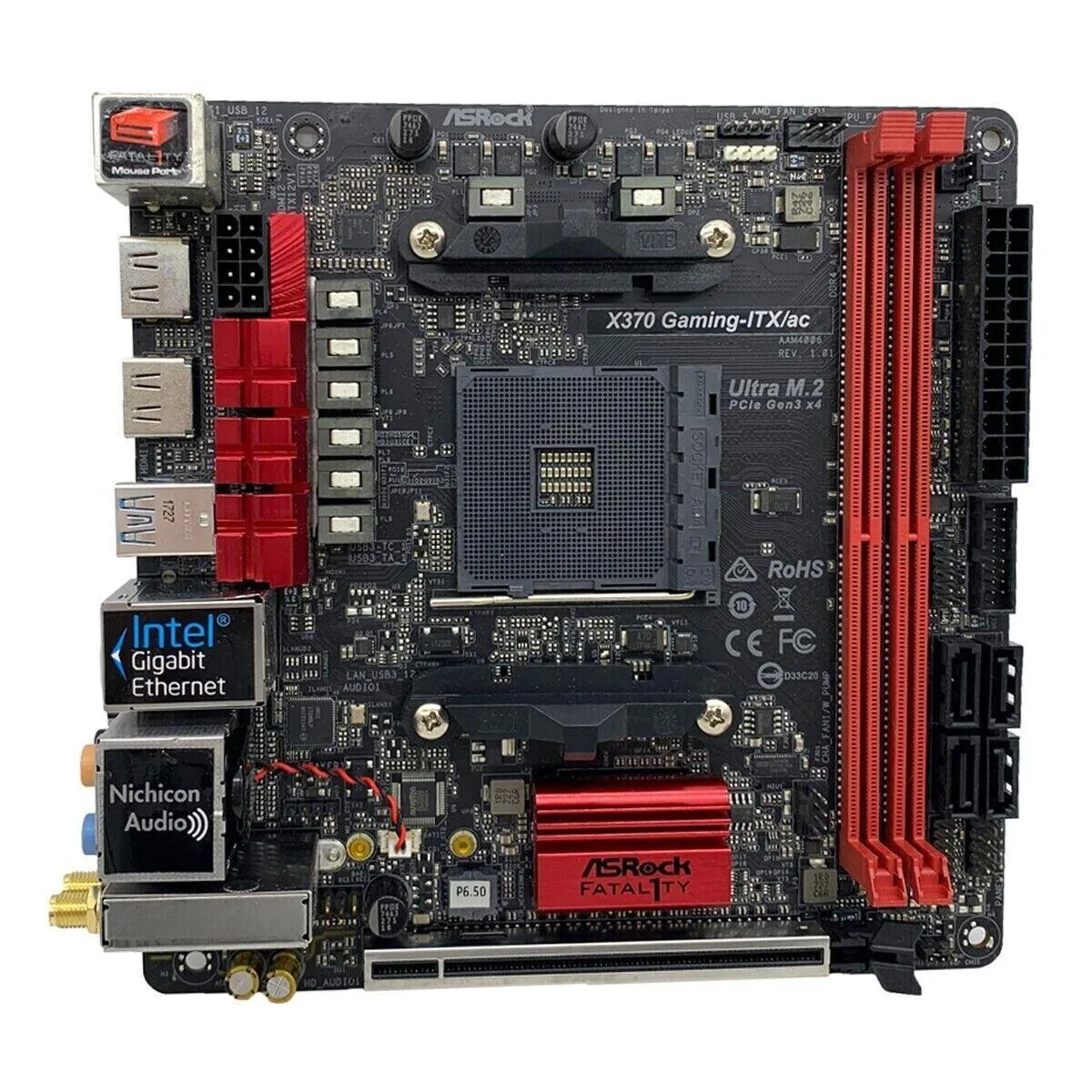 ASRock ASRock Fatal1ty X370 Gaming-ITX/ac AMD motherboard — product photo