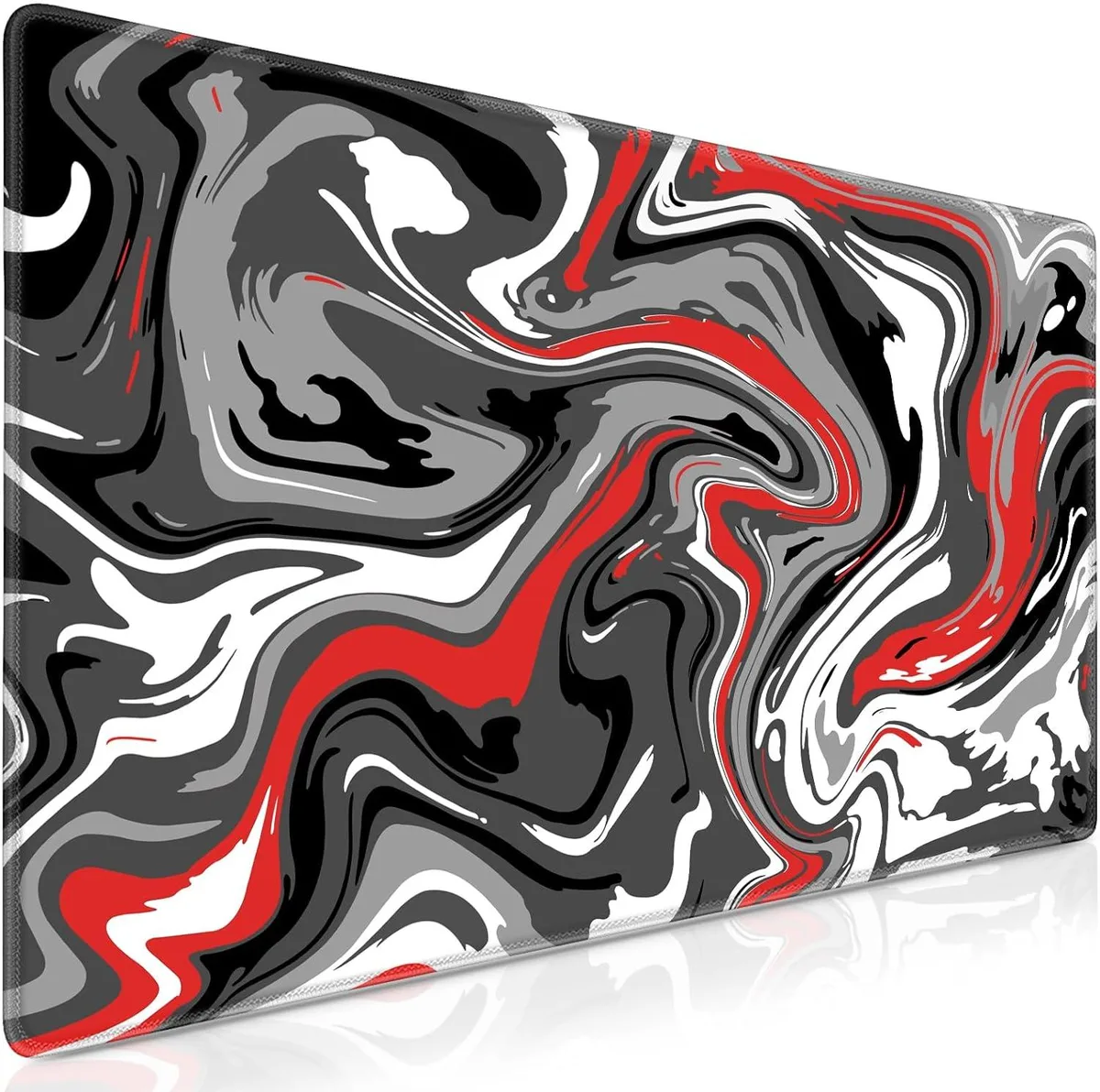 Corn Electronics Corn Electronics Mouse Pad Red-black Fluid 31.5x11.8in — product photo