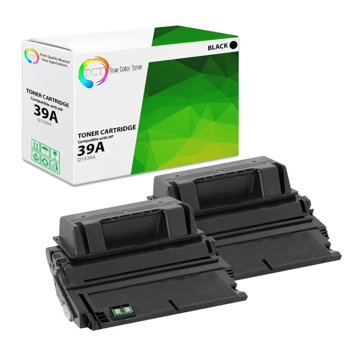 True Color Toner True Color Toner 39A Black Toner Cartridge 2 Pack 20000 Pages — product photo
