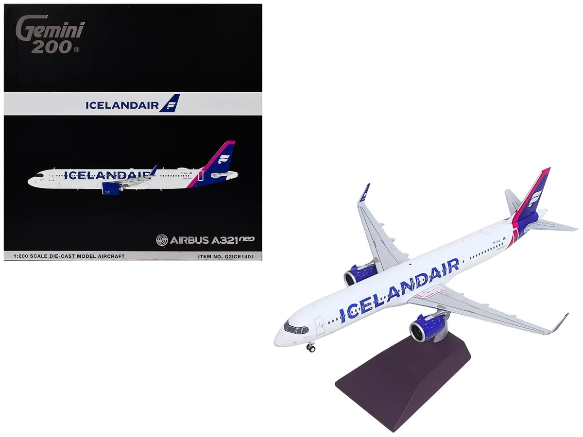 GeminiJets GeminiJets Airbus A321neo Icelandair TF-IAA 1/200 Diecast Model — product photo