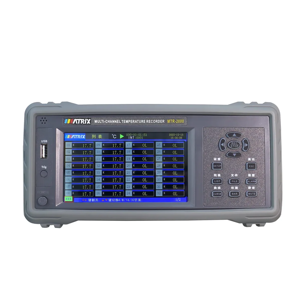 Matrix Matrix MTR-2000 8-Channel Thermometer -200 to 1820 USB — product photo