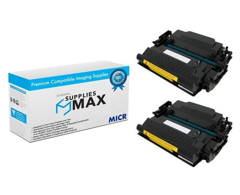 SuppliesMax SuppliesMax HP CF287XD-MICR High Yield Toner Cartridge 2 Pack 18000 Pages — product photo