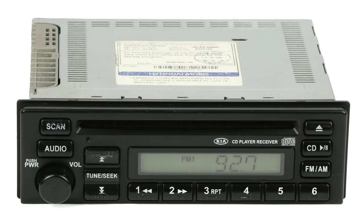 1 Factory Radio 1 Factory Radio 1K5AD66860 AM FM CD Receiver 2003-2005 Kia Sedona — product photo