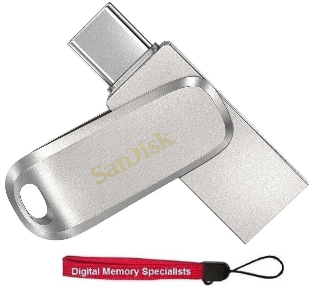 SanDisk SanDisk Ultra Dual Drive Luxe 2TB USB Flash Drive SDDDC4-2T00-G46 Silver — product photo