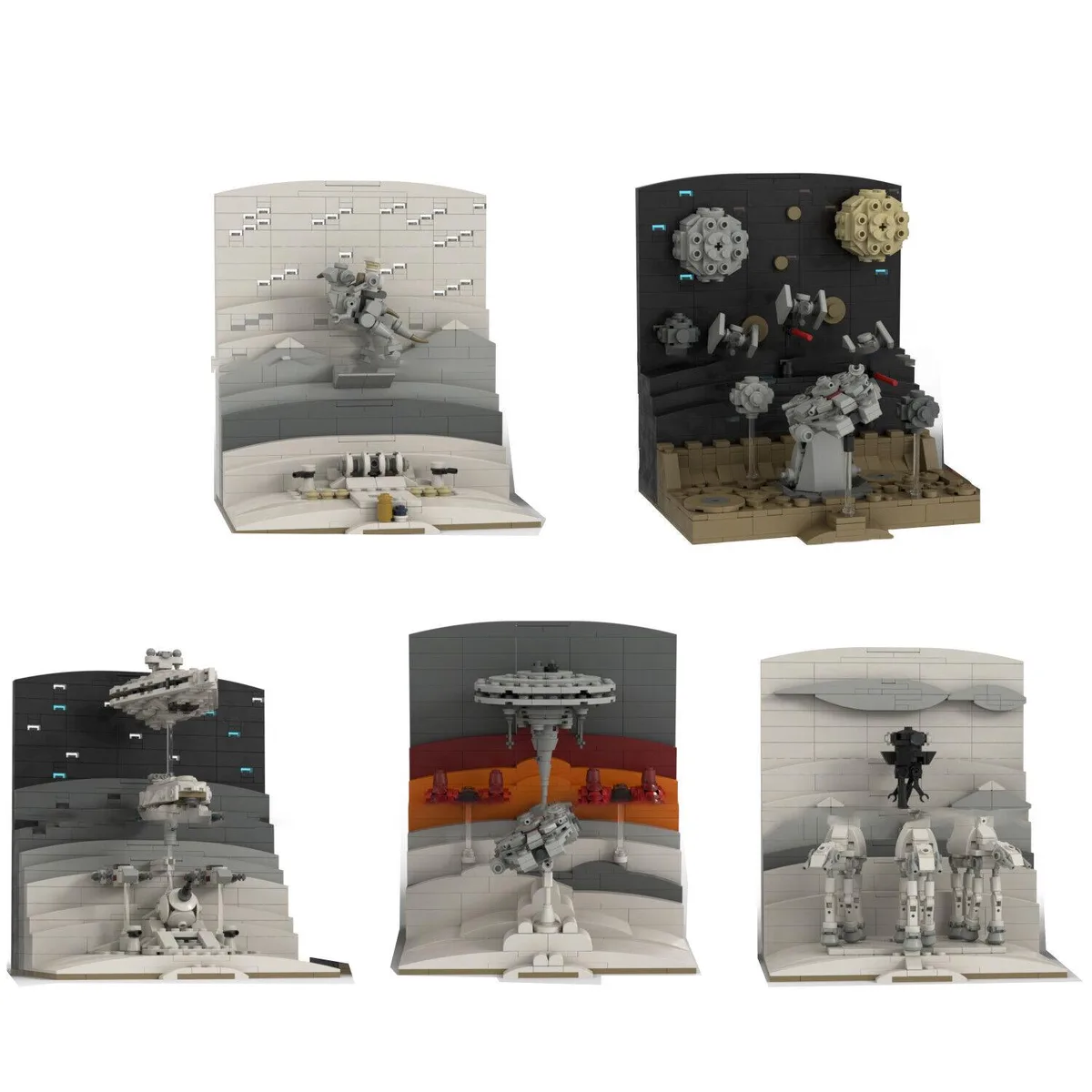 ZITIANYOUBUILD ZITIANYOUBUILD 5-in-1 Micro Episode V Diorama 2754 Pieces MOC — product photo