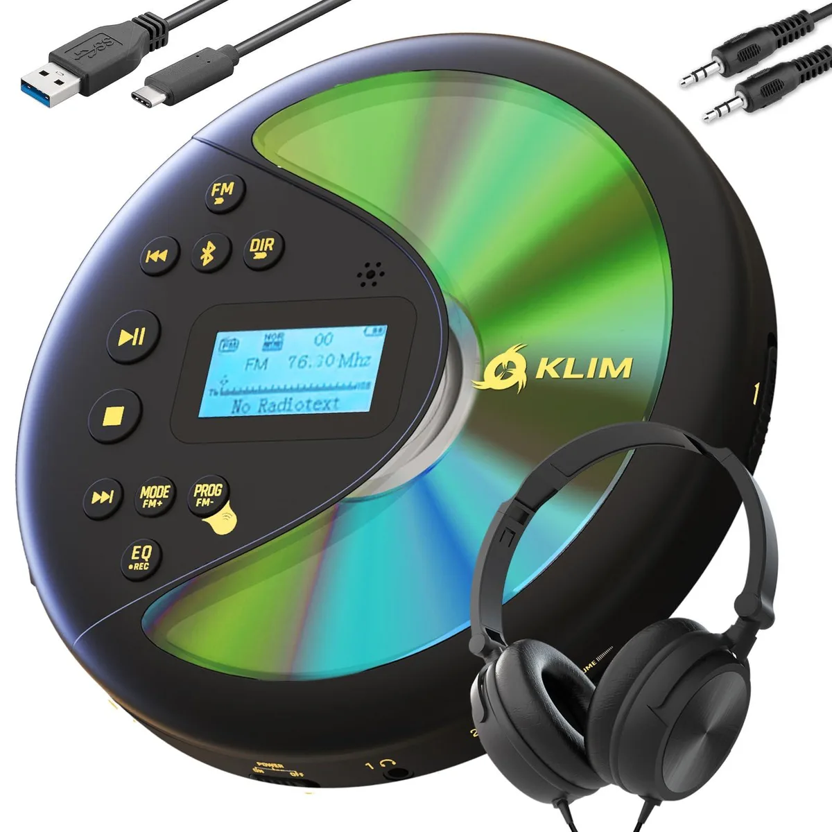  jWIN KLIM Nomad KLDIS3545 Portable CD Player with Headphones — product photo