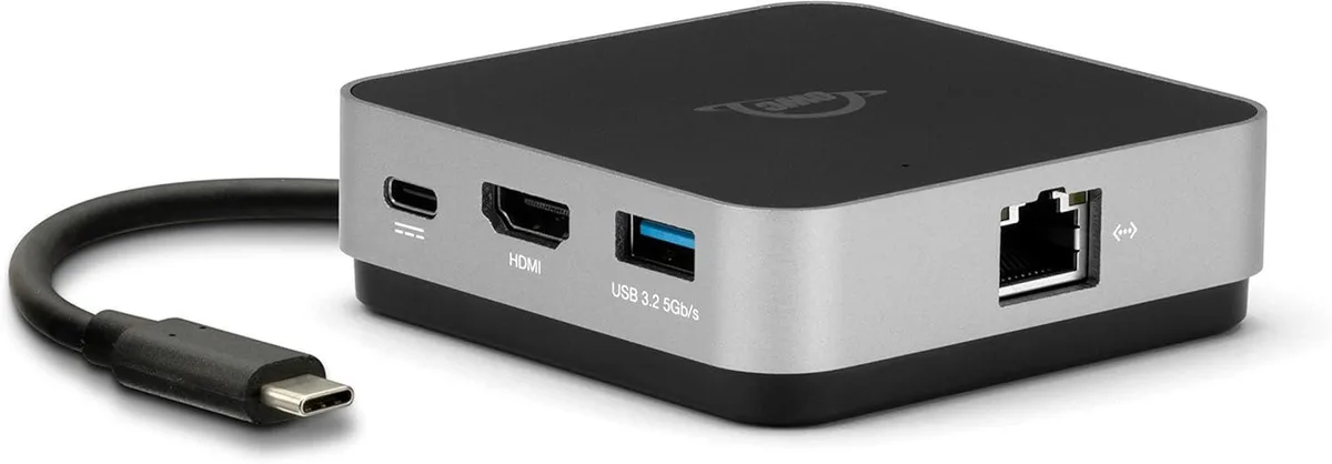 TAURKENAM TAURKENAM USB-C Travel Dock E 6 Port 100W Pass-Through 4K HDMI SD Gigabit Ethernet — product photo