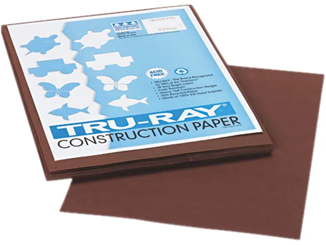 Pacon Pacon 103024 Construction Paper 76 lb 9 x 12 Dark Brown 50 Sheets — product photo