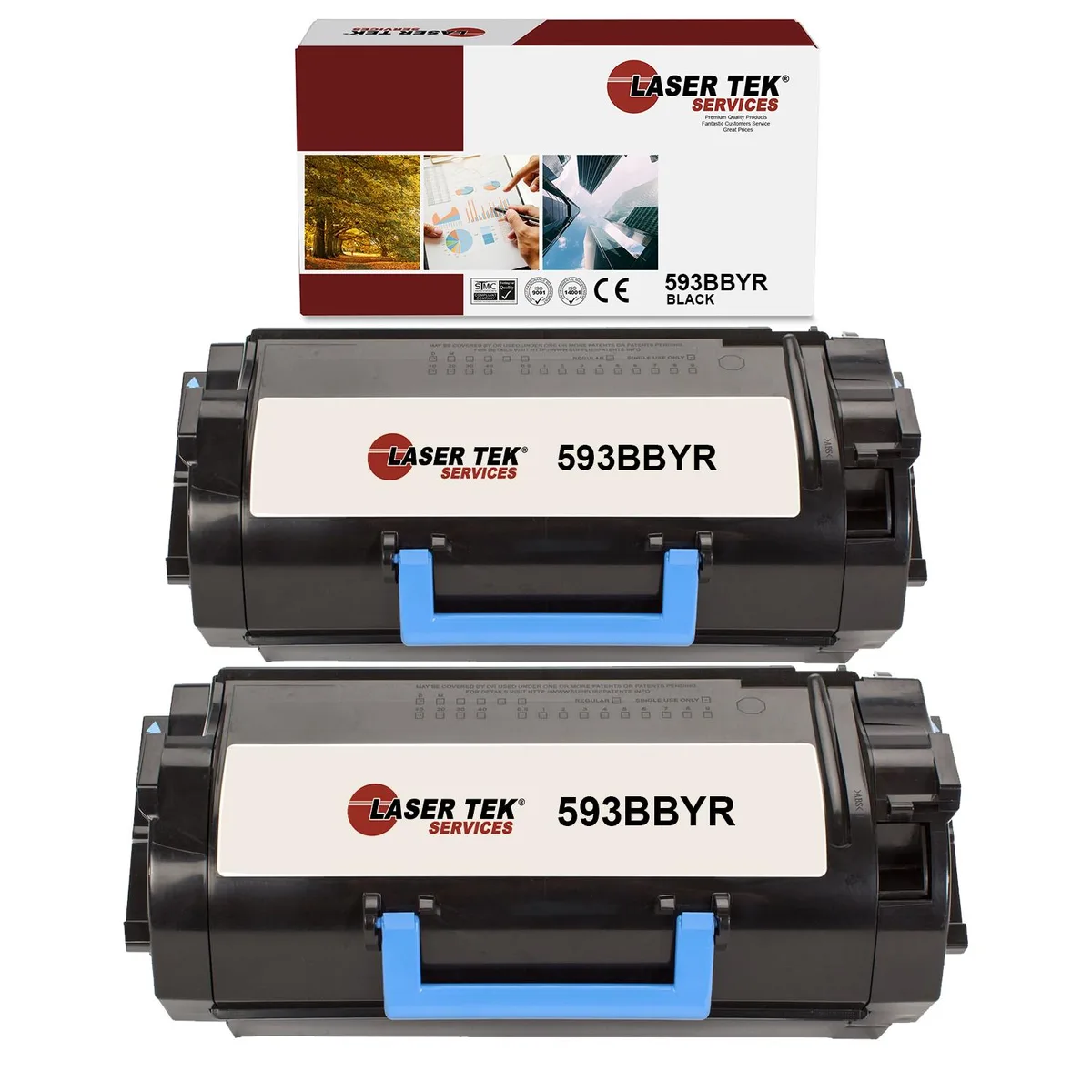 Laser Tek Services Laser Tek Services 593BBYR Black Toner Cartridge 2PK 6000 pages — product photo