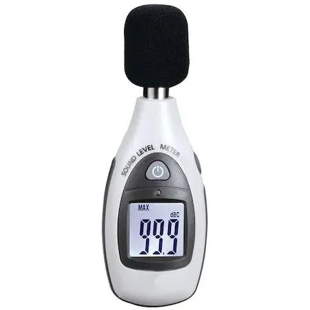 Handheld digital sound level meter with LCD screen