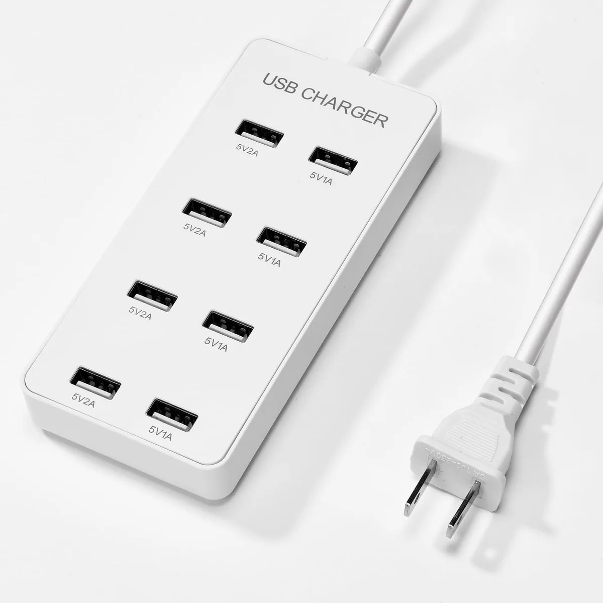  YiMoXiuYuan U8 8-Port USB Charger 60W White — product photo