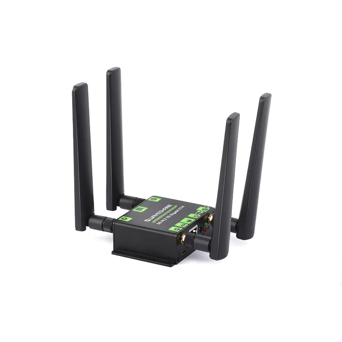 LORDWORLD LORDWORLD 5G M.2 to Gigabit Ethernet USB 3.1 Aluminium Case Quad Antennas development board — product photo