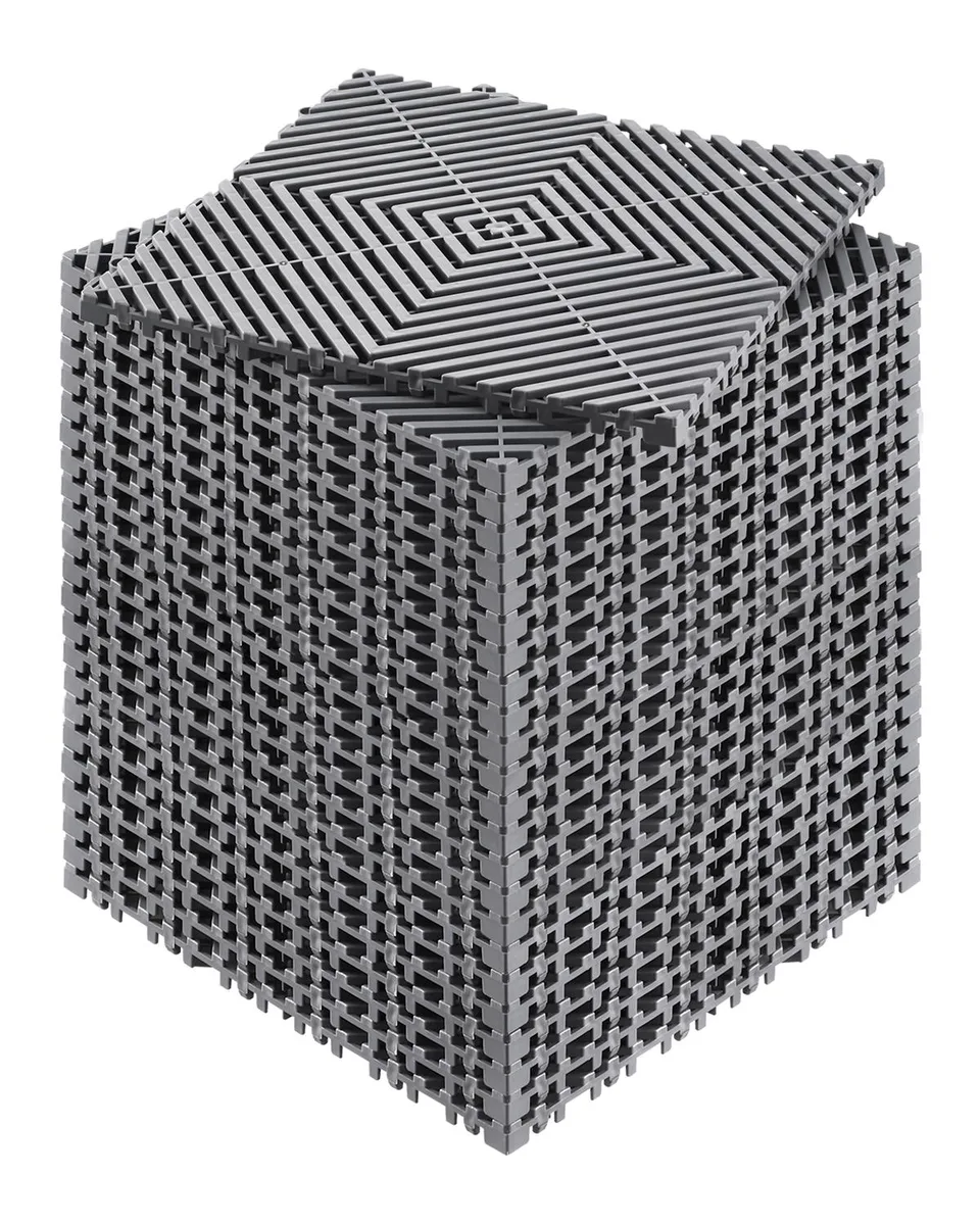 VEVOR VEVOR Interlocking Drainage Mat 12 x 12 in 24 Pcs Gray — product photo