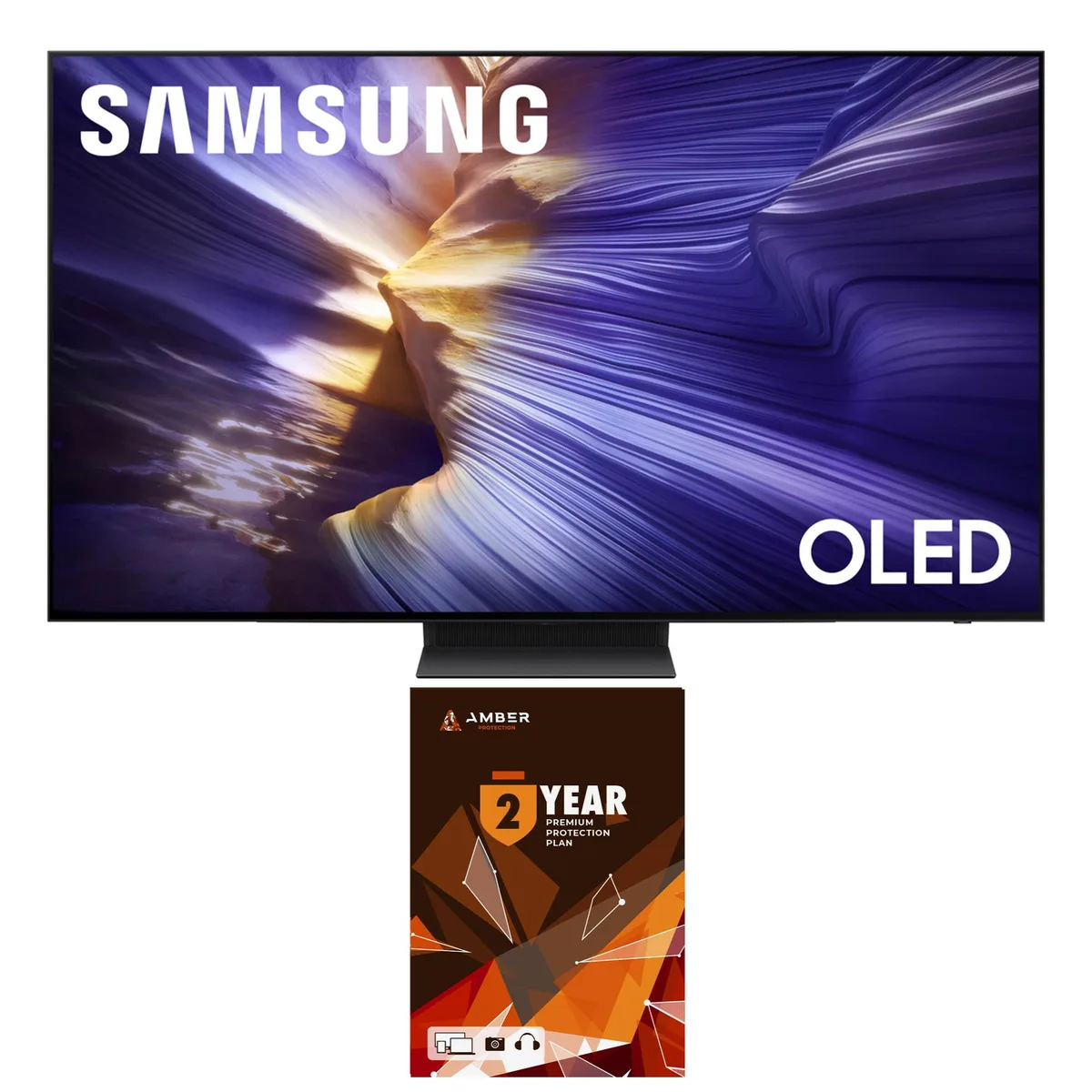 SAMSUNG SAMSUNG QN77S90FAFXZA 77" 4K OLED Smart TV 120Hz Dolby Atmos 2 Year Plan 2025 — product photo