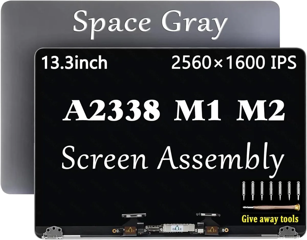 NUOLAISUN NUOLAISUN A2338 2020 MacBook Pro Retina M1 M2 laptop screen replacement Grey — product photo