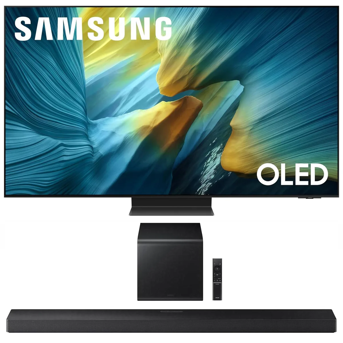 SAMSUNG SAMSUNG S95FA 65" OLED 4K 120Hz TV + HW-QS700F 3.1.2Ch Soundbar — product photo