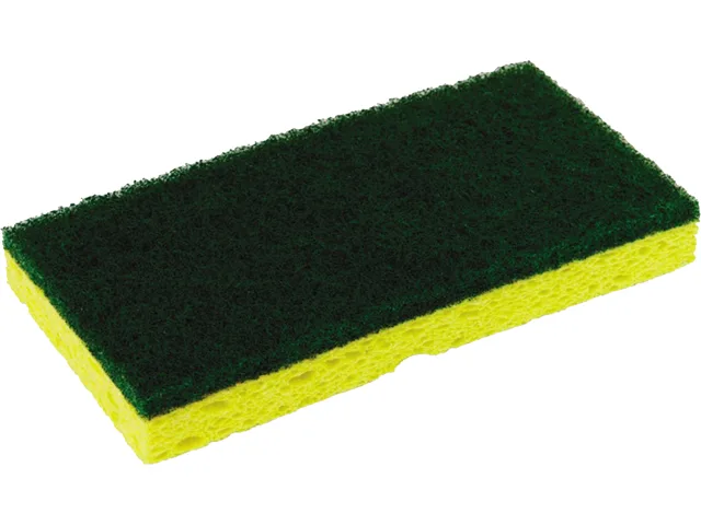 Continental Commercial Products Continental Commercial Products SS652 Scrubber Sponge 3.13 x 6.25 Yellow Green 5 Pack — product photo