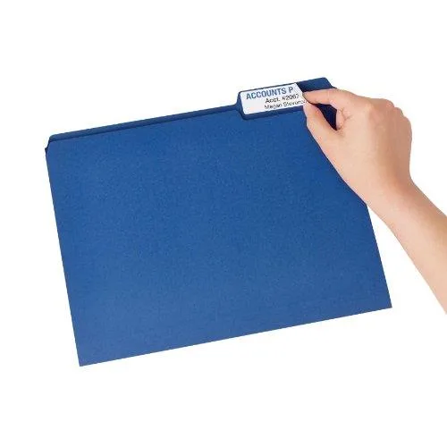 Avery Avery 8425 removable file folder labels, white, 0.94" x 3.44", 450 labels — product photo