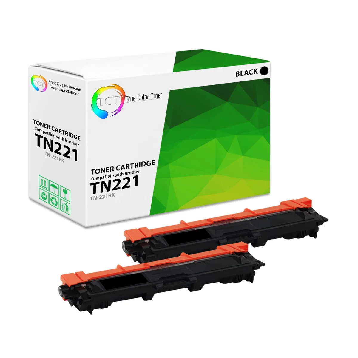 True Color Toner True Color Toner TN221 Black Toner Cartridge 2 Pack — product photo