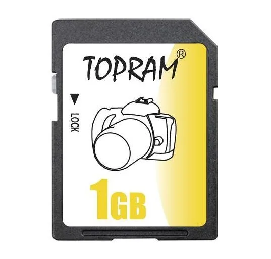 TOPRAM TOPRAM 1GB SD Memory Card Pack of 5 — product photo